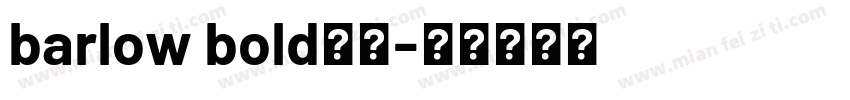 barlow bold字体字体转换